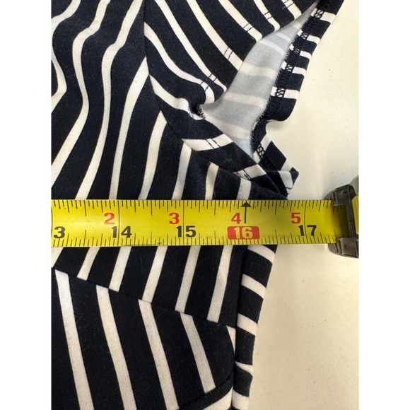 Banana Republic Navy Blue & White Striped Nautical Dress Bodycon size 10P D28 - Picture 7 of 8